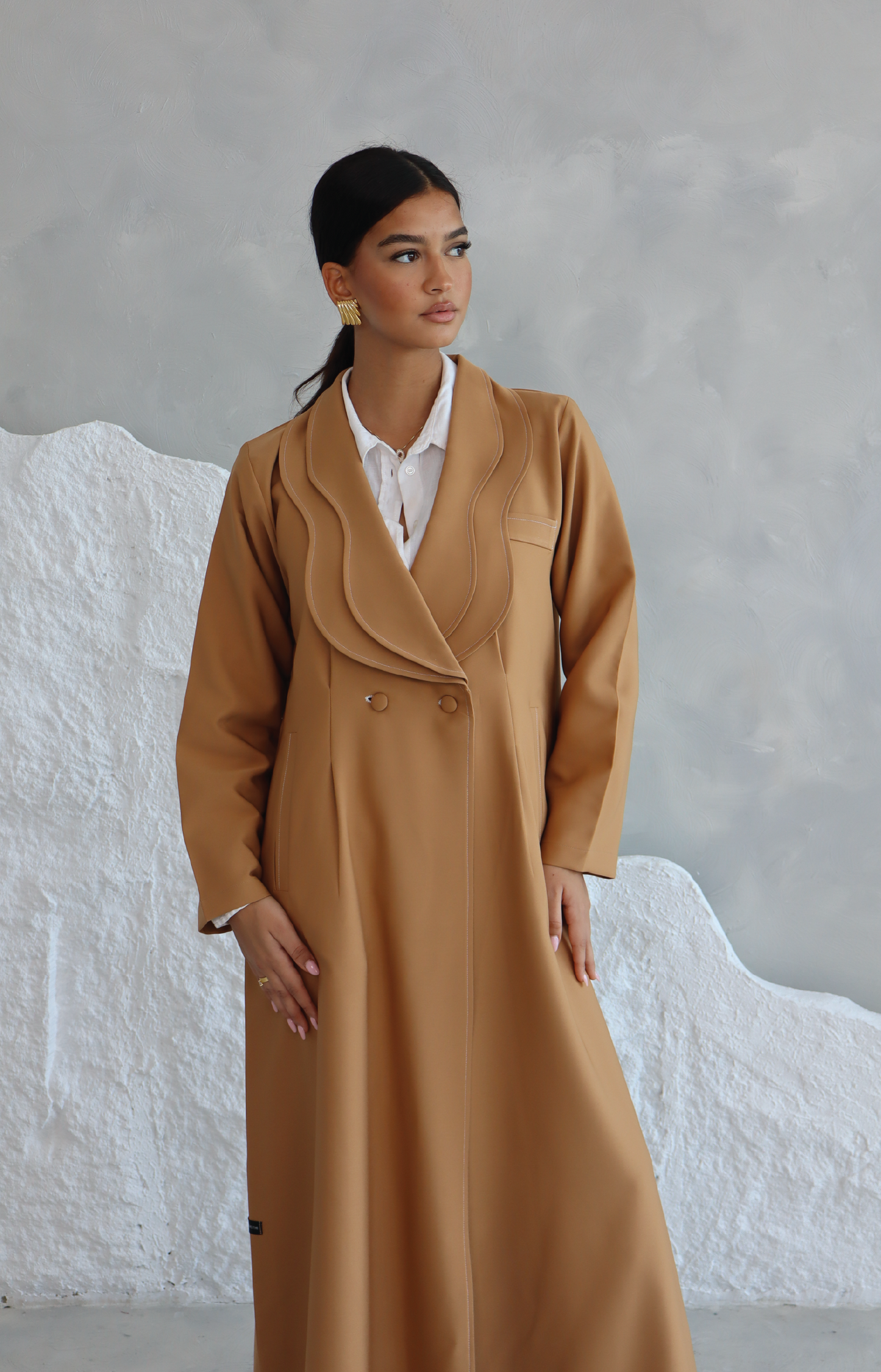 Abaya with Buttons