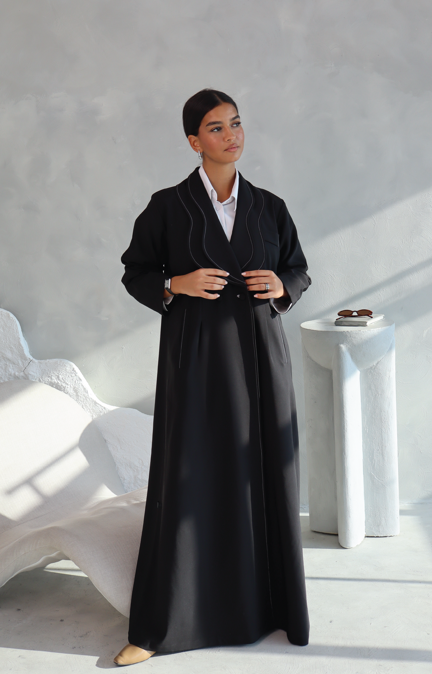 Abaya with Buttons