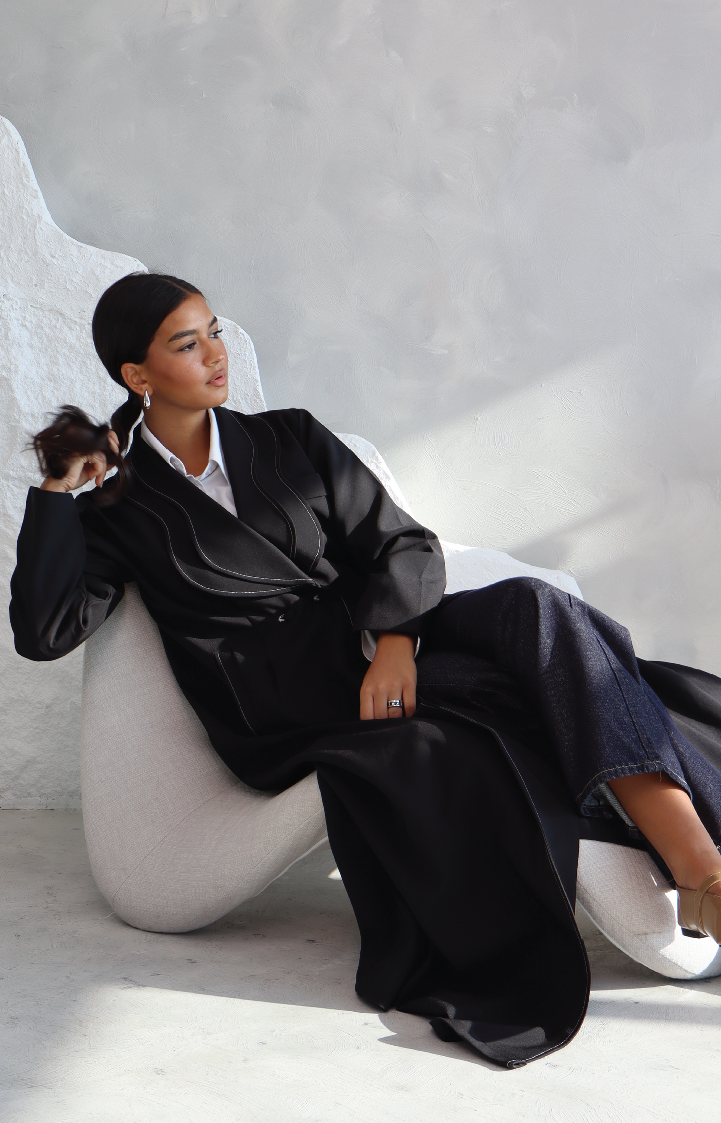Abaya with Buttons