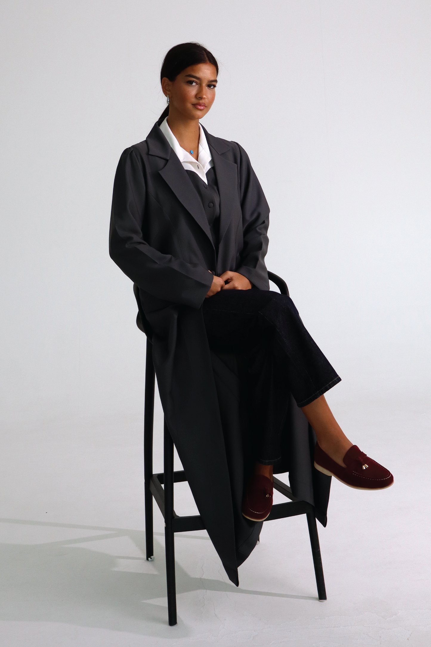 90s-Inspired Abaya Set with Inner Layer