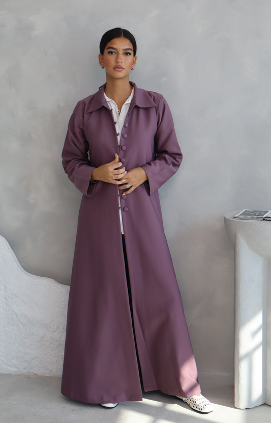 Autumn'Abaya with Buttons