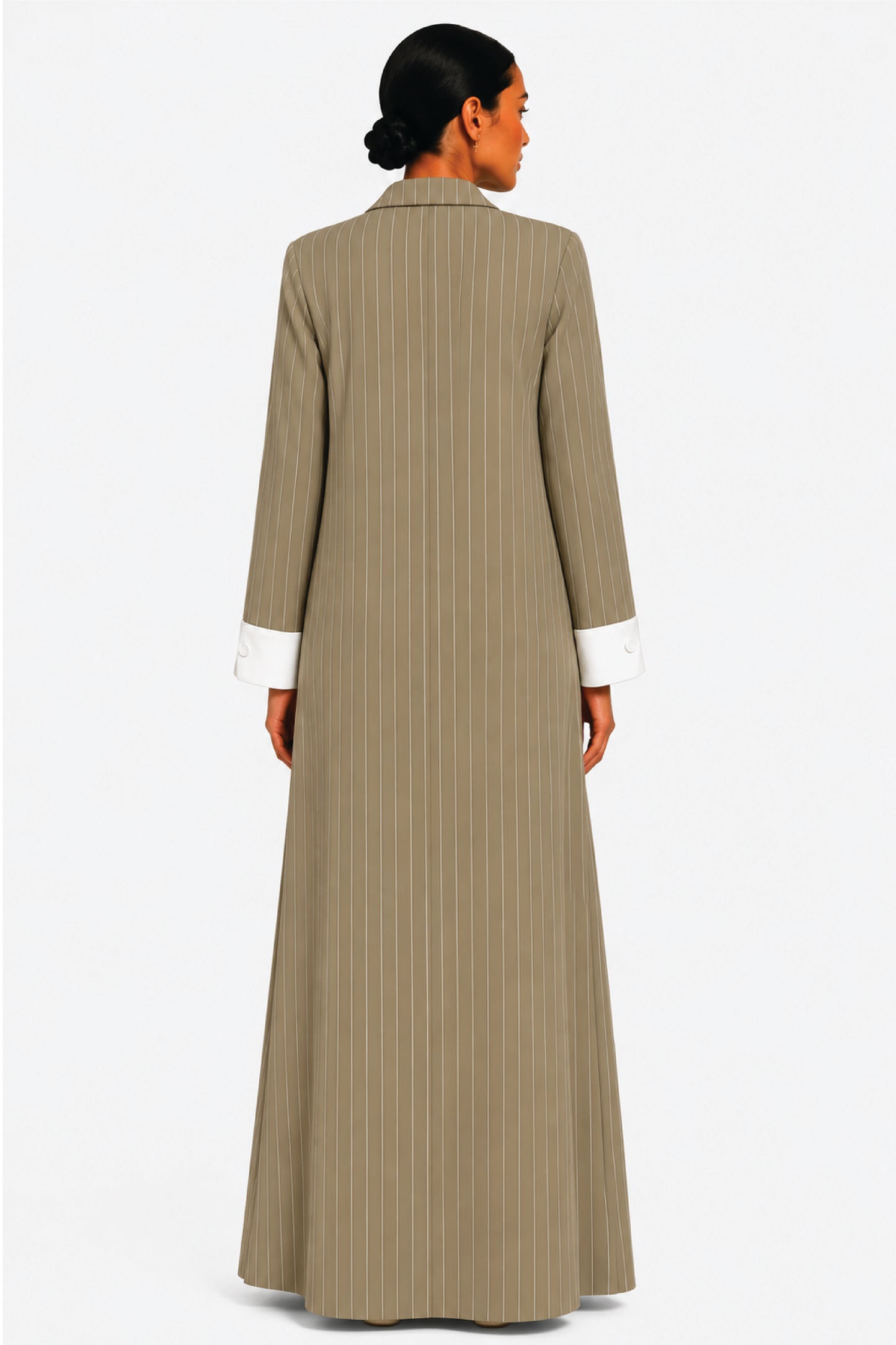 90's Black Classic Lines Coat Abaya