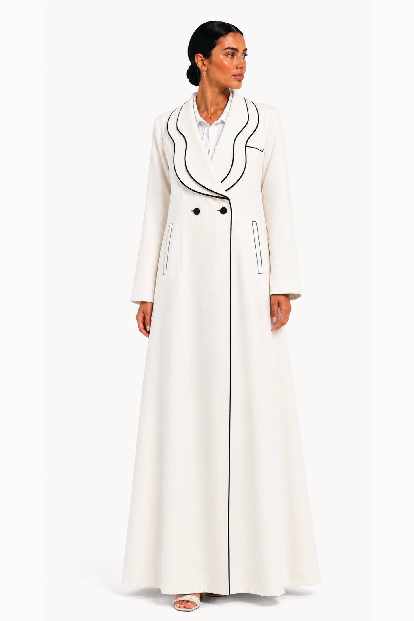 Abaya with Buttons