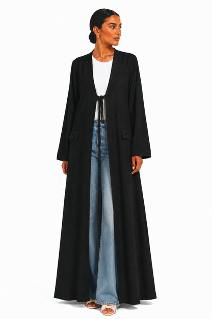 Abaya Linen Comfort - Light Yellow