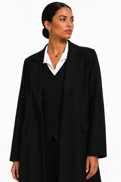 A 90s-Inspired Abaya Set with Inner Layer