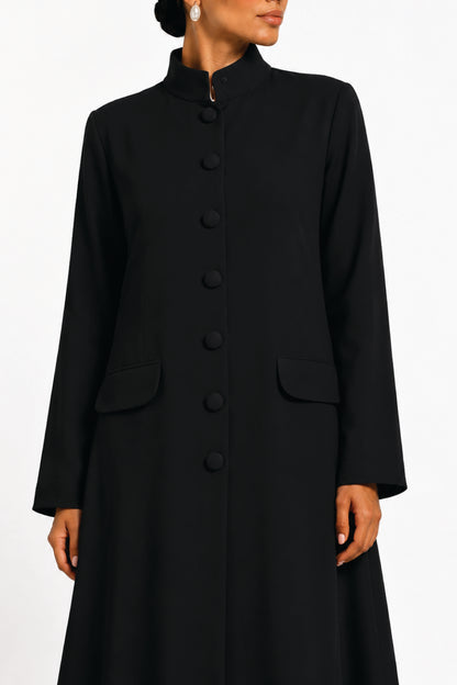 The Black Glow Abaya