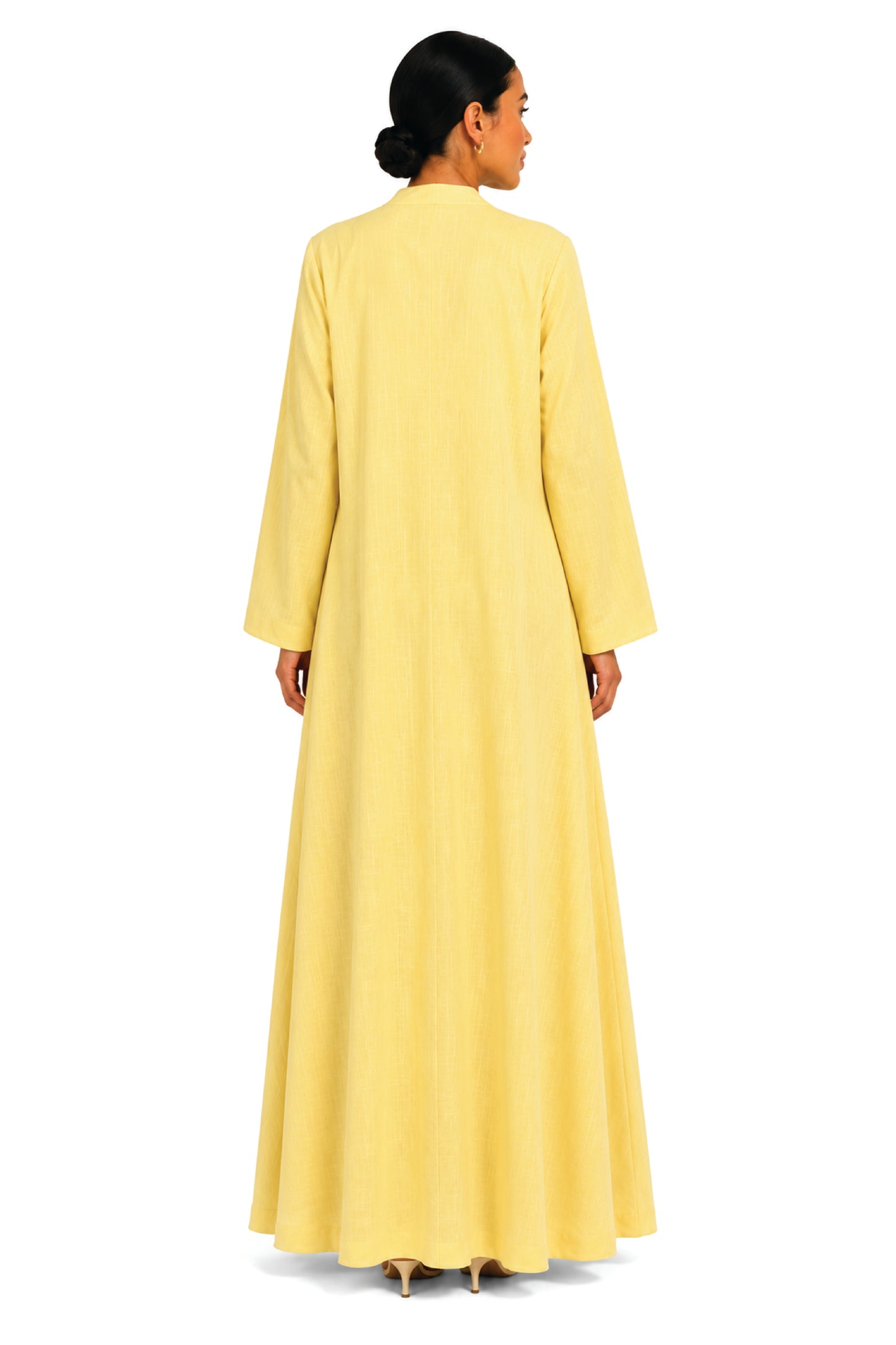 Abaya Linen Comfort - Light Yellow